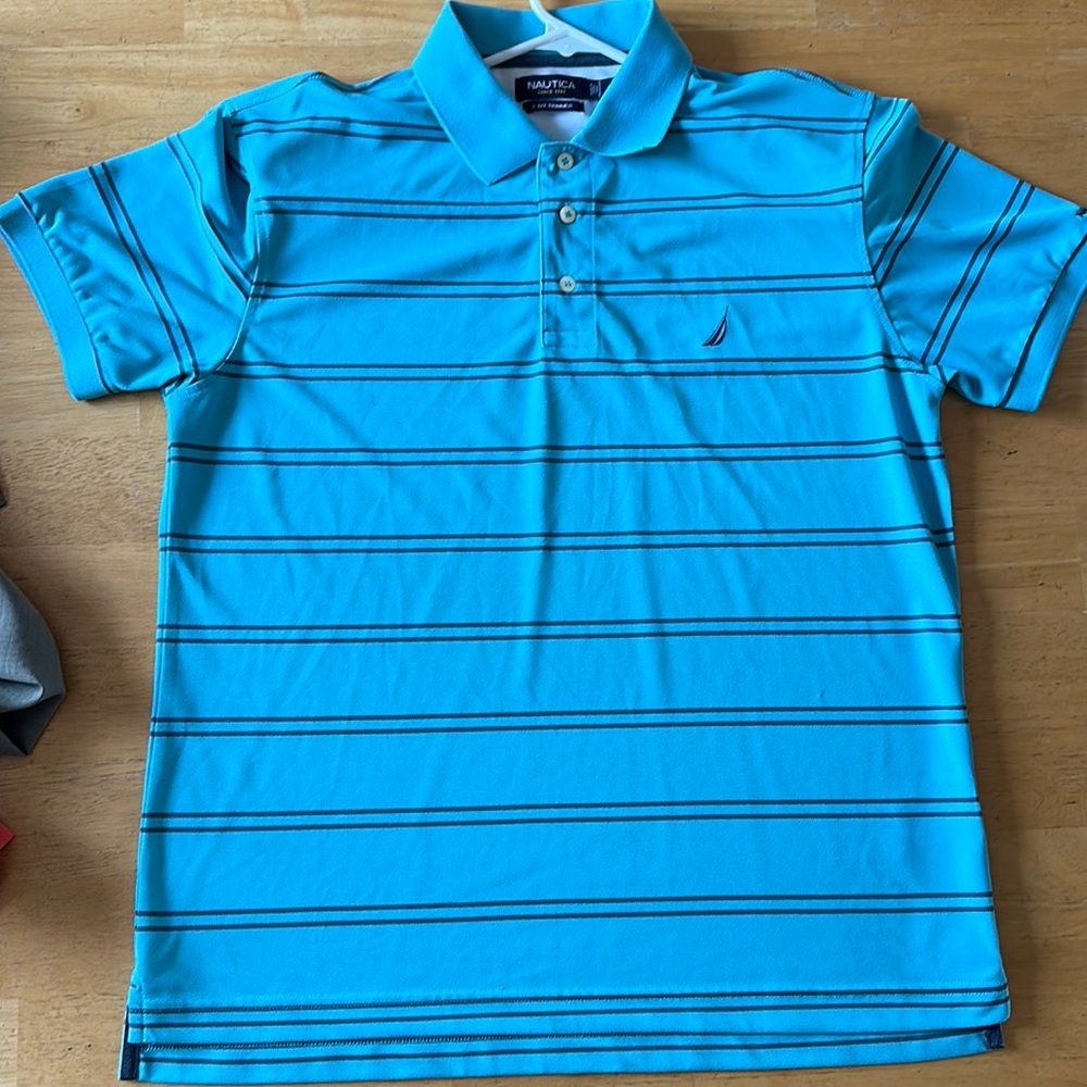 Men’s Medium Nautical A Bit Trimmer Polo